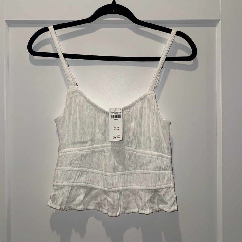 Hollister White Tank Top